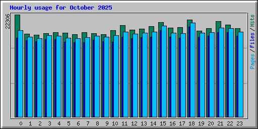 Hourly usage for October 2025