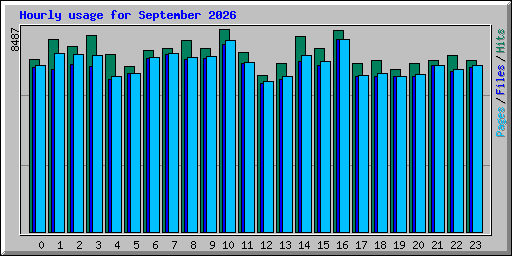 Hourly usage for September 2026