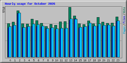 Hourly usage for October 2026